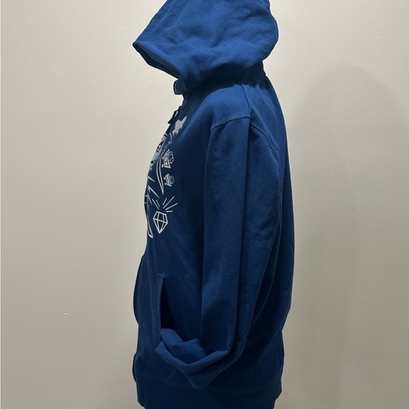 Disney Grumpy Blue Hoodie Full Zip Size Medium - Picture 4 of 6